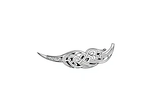 Maori style Celtic tribal sleeve tattoo idea