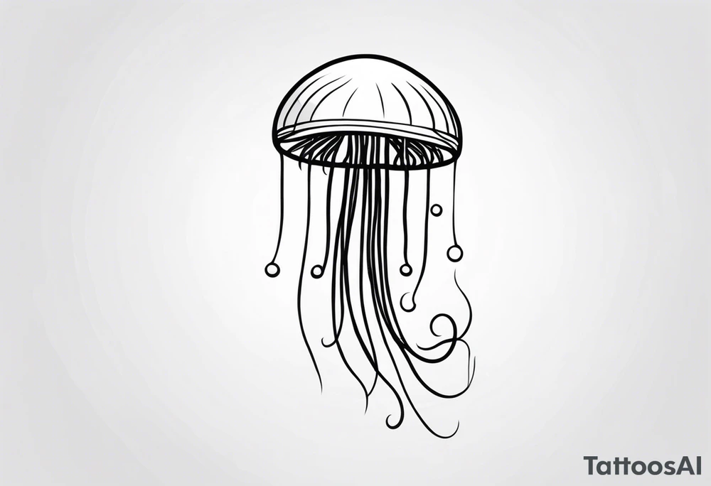 Small jellyfish tattoo idea