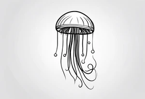 Small jellyfish tattoo idea