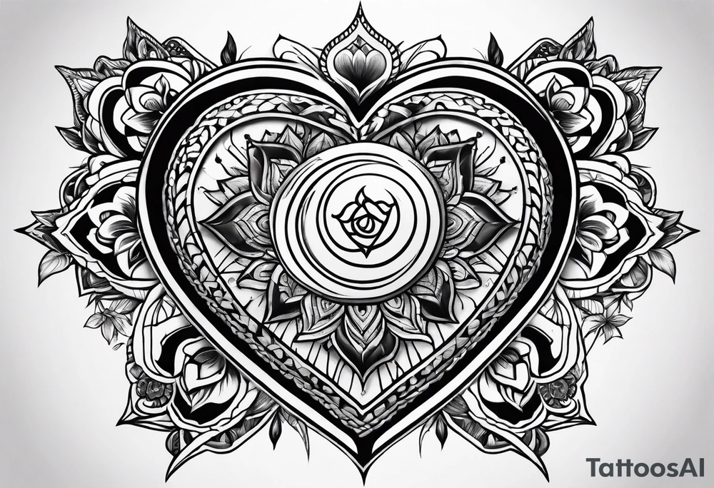 Heart chakra tattoo idea