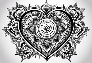 Heart chakra tattoo idea