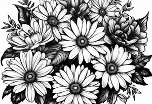3 daisys tattoo idea