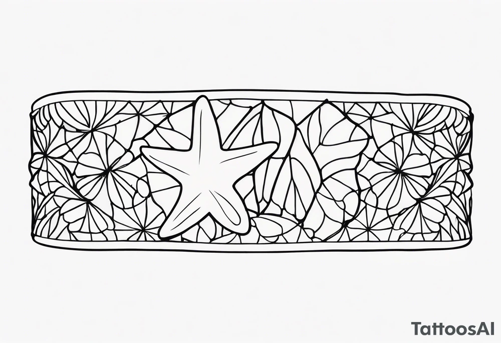 Shell/starfish bracelet tattoo idea