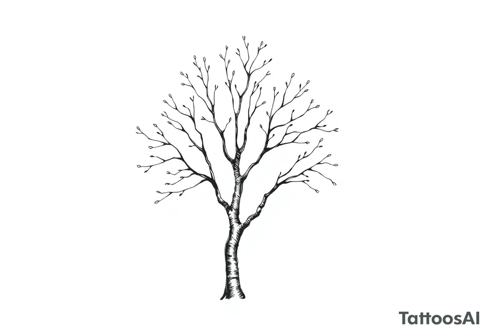 birch tree tattoo idea