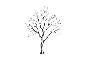 birch tree tattoo idea