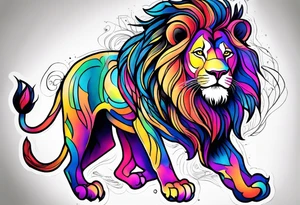 Special needs lion tattoo idea