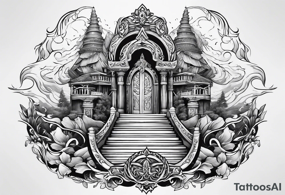 Valhalla steps path tattoo idea