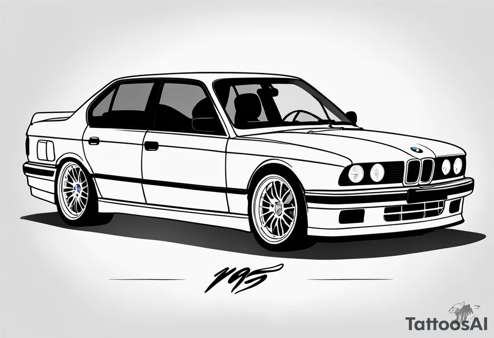 1995 Bmw M5 with blower tattoo idea