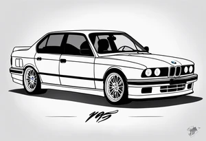 1995 Bmw M5 with blower tattoo idea