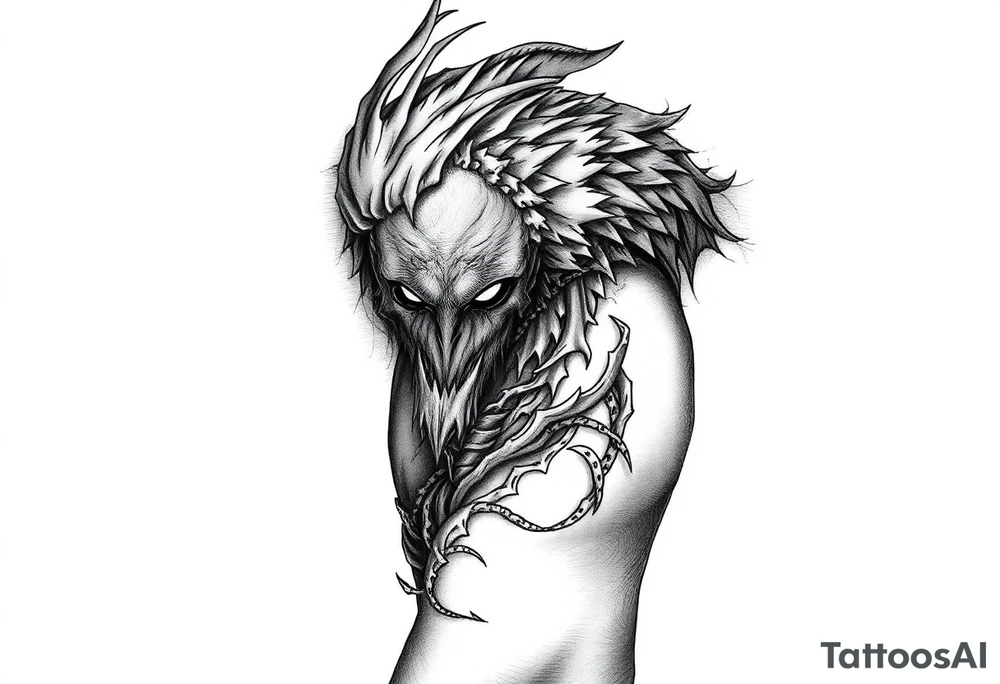 i want a super unqiue looking number thats looking brooding and mysterious tattoo idea