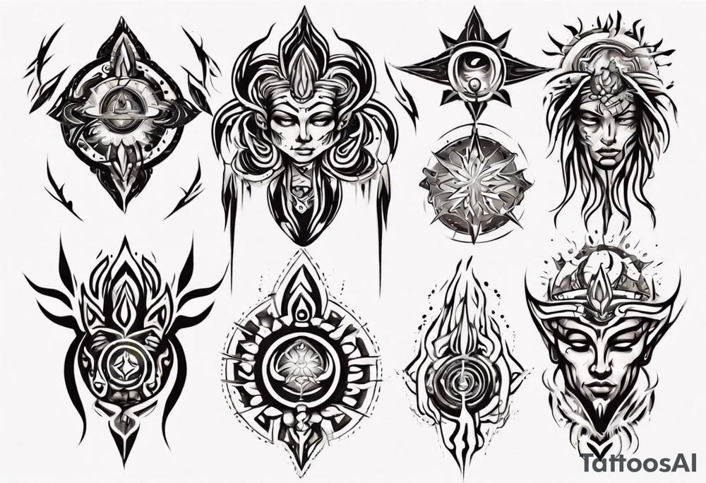 Human having spiritual awakening tattoo idea