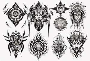 Human having spiritual awakening tattoo idea