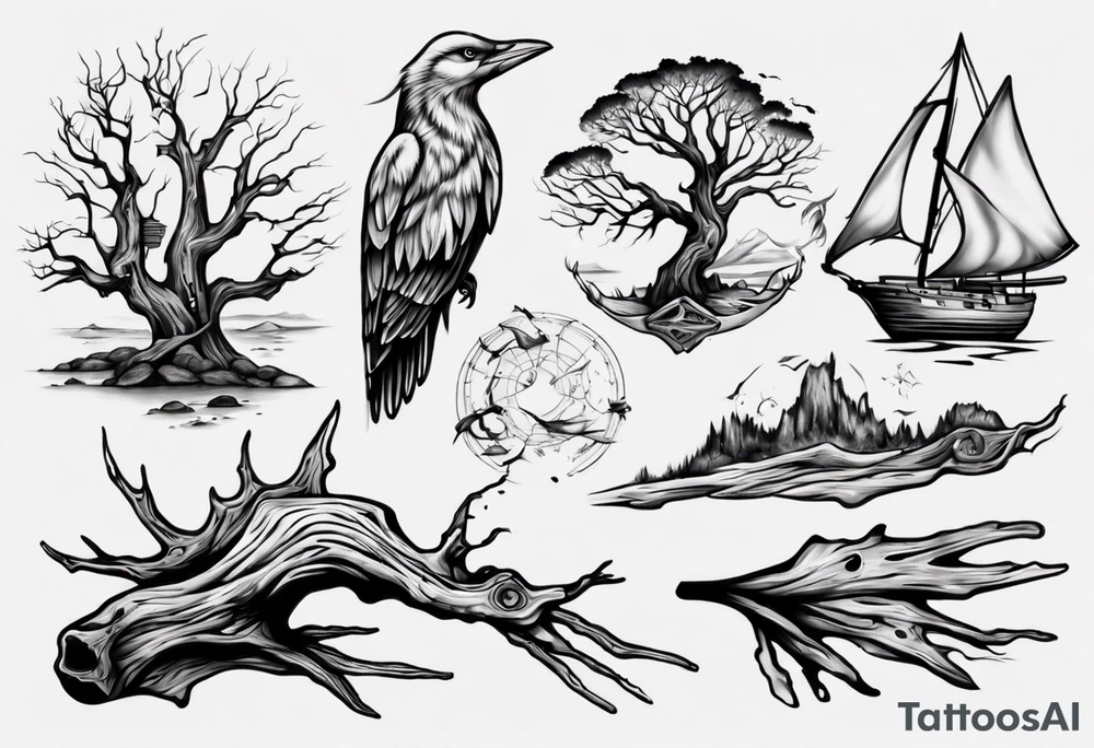 Driftwood tattoo idea