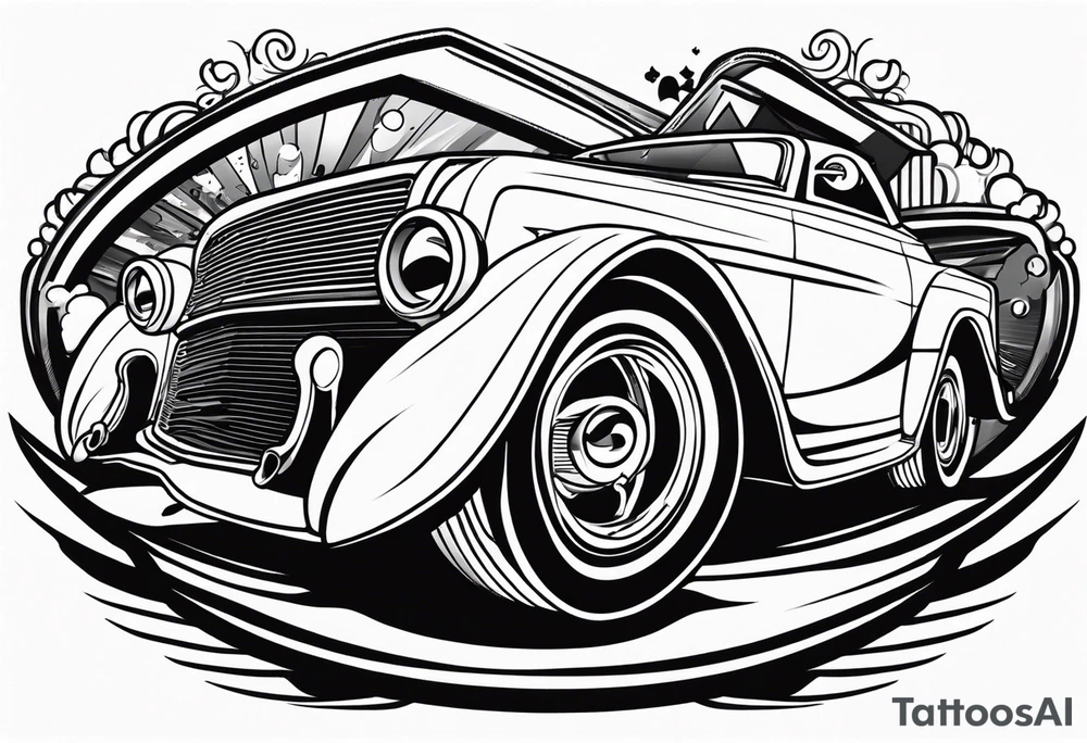 Derby car tattoo idea
