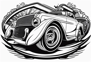 Derby car tattoo idea