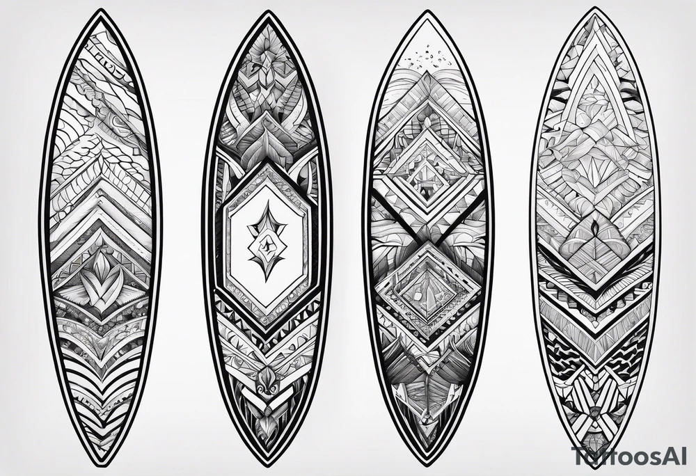 surfboard tattoo idea
