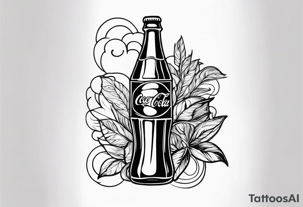 Antique Coca Cola lamp tattoo idea
