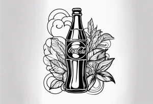 Antique Coca Cola lamp tattoo idea