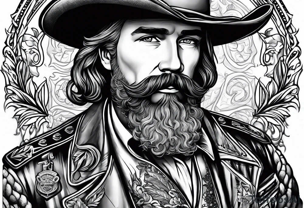 Nathan Bedford Forrest smoking cigarette tattoo idea