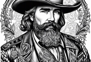 Nathan Bedford Forrest smoking cigarette tattoo idea