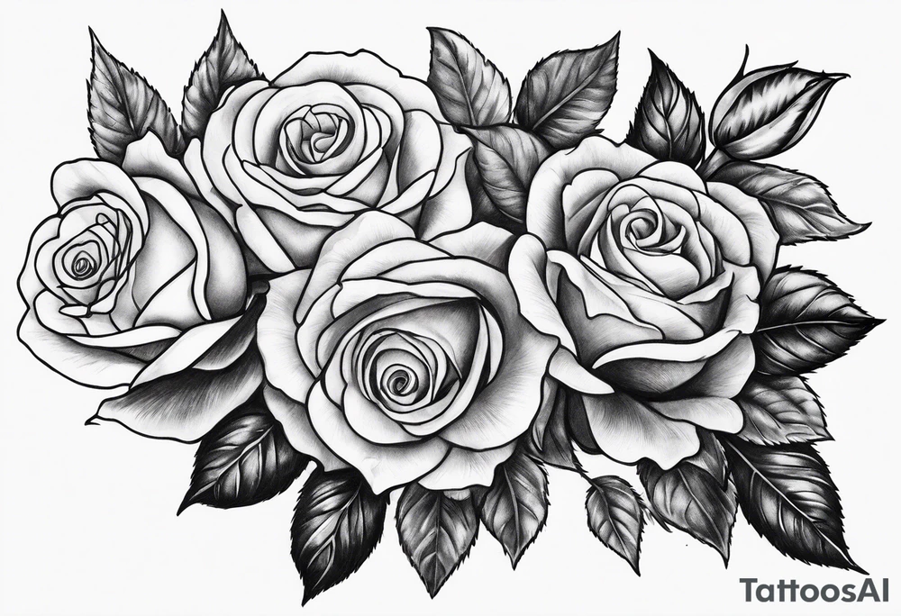 A loot of roses tattoo idea