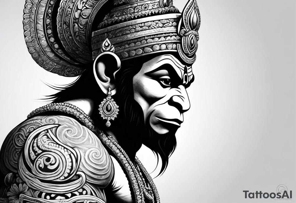 Hanuman tattoo idea