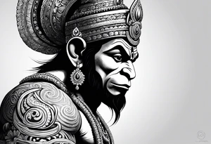 Hanuman tattoo idea