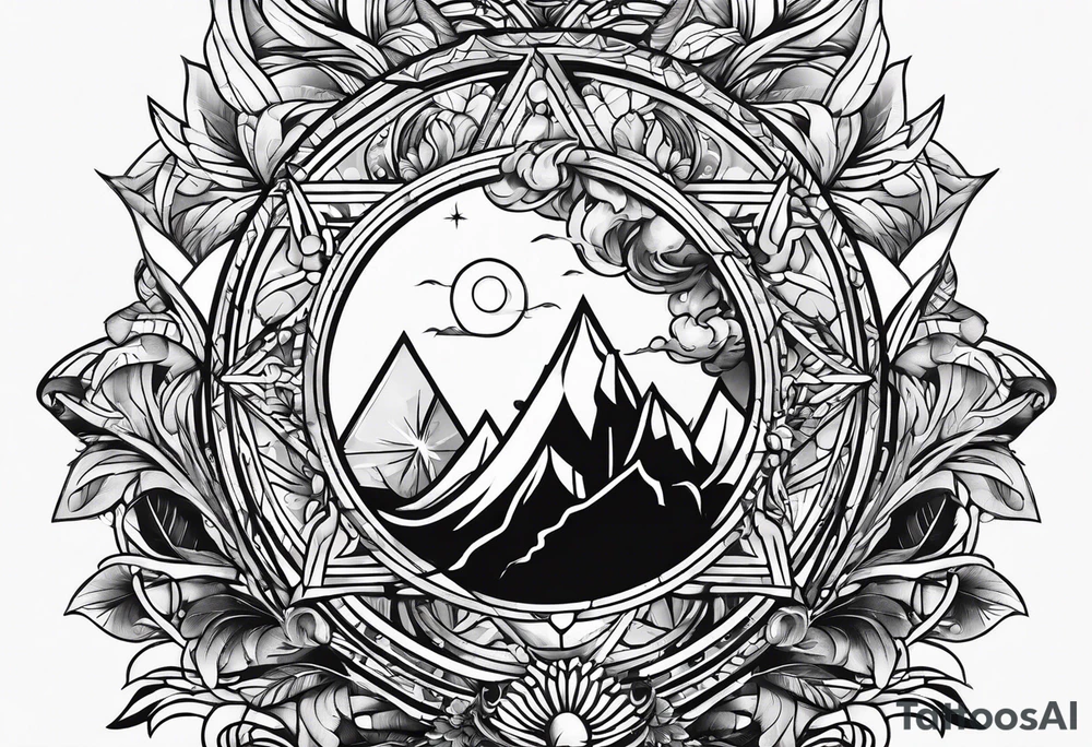 Fire and a glass tattoo idea
