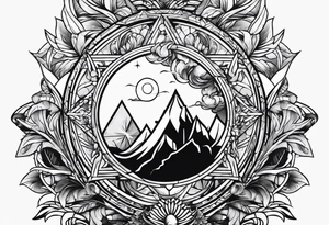Fire and a glass tattoo idea