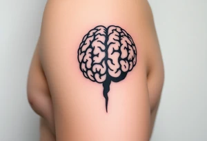 Walnut on the inside forearm that sort of looks like a brain tattoo idea