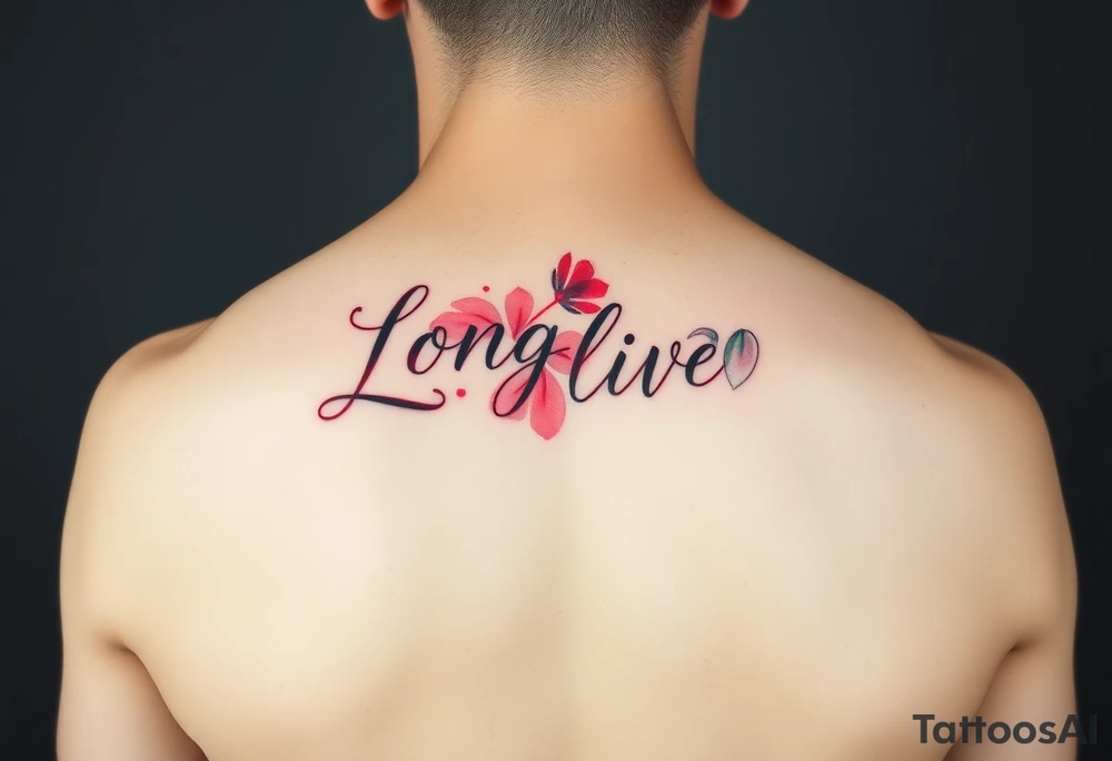 Long live 30 in red ink tattoo idea