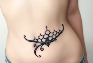 detailed library scales with detail in background tattoo idea