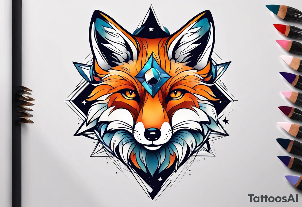 full fox look at the star tattoo idea