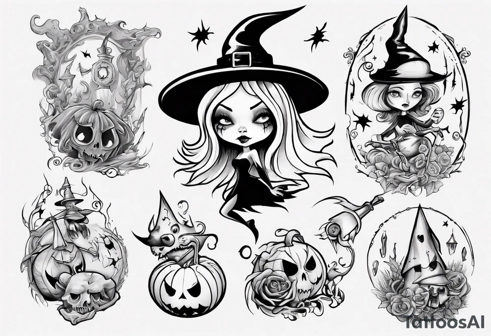 witch tattoo idea