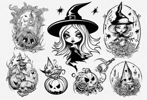 witch tattoo idea