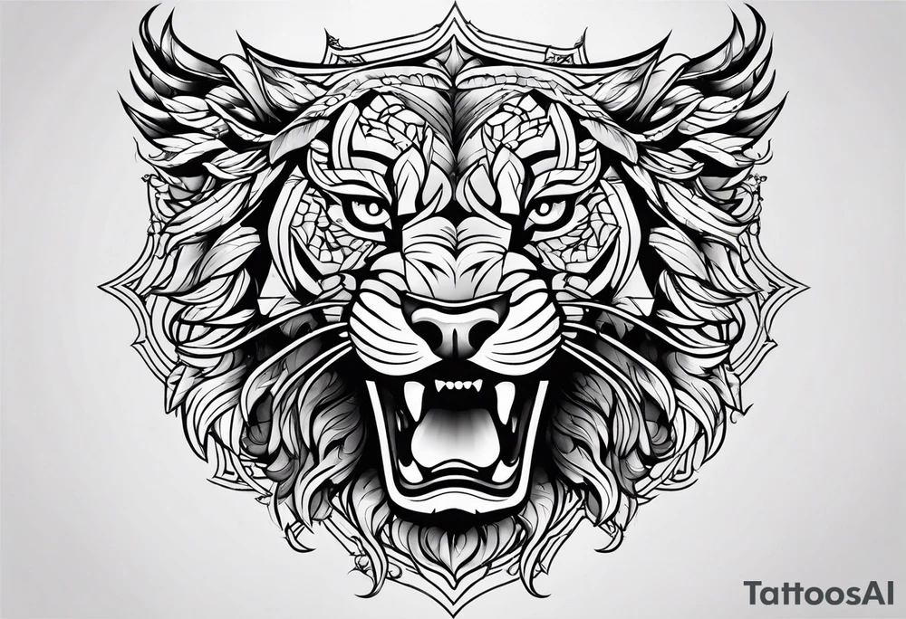 strength and beauty tattoo idea