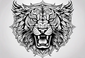 strength and beauty tattoo idea