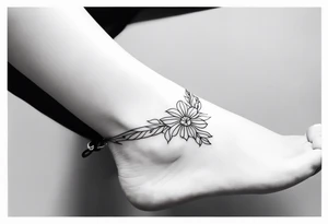 feminine ankle bracelet tattoo tattoo idea