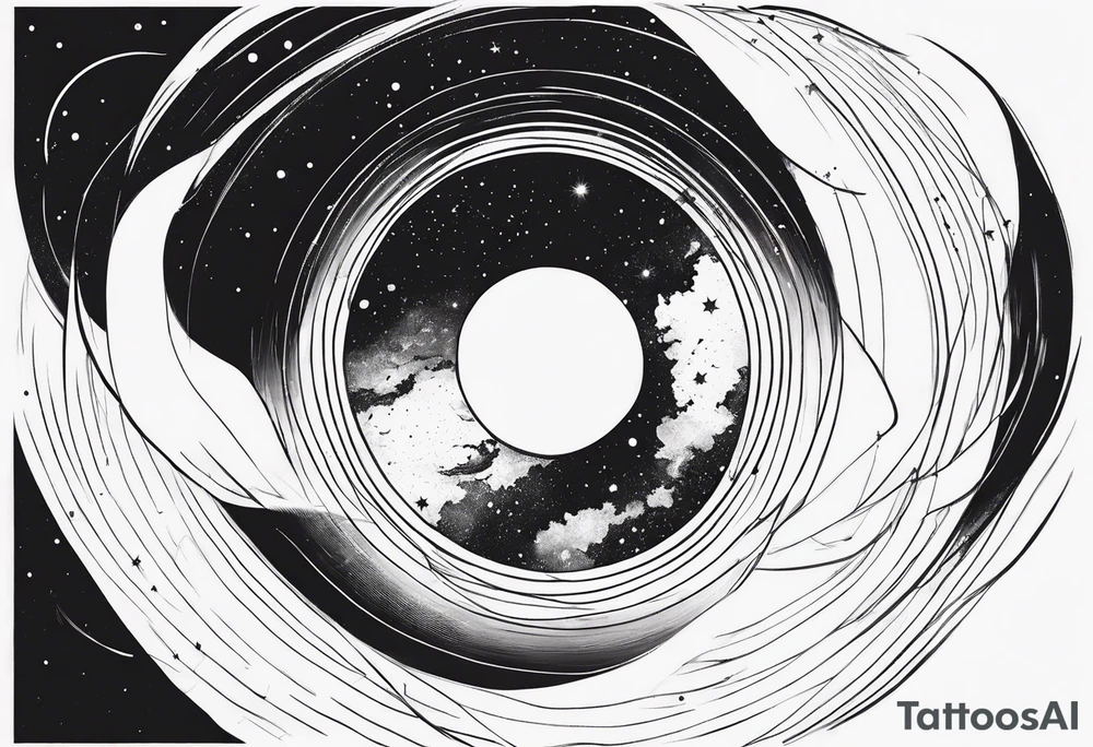 Black hole event horizon tattoo idea