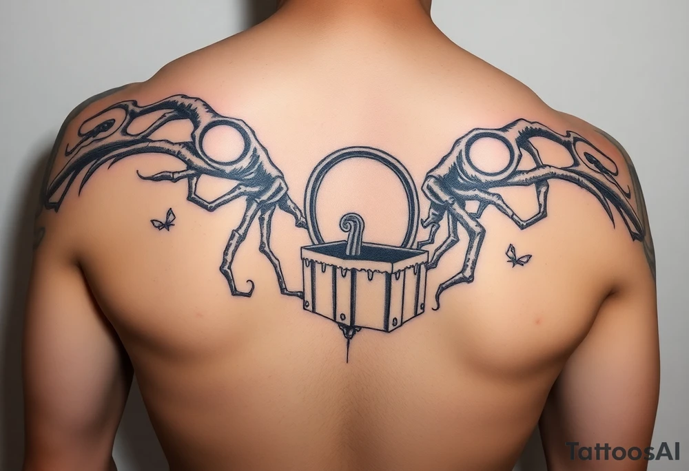 Pandoras box tim burton style tattoo idea