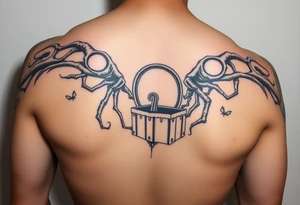 Pandoras box tim burton style tattoo idea