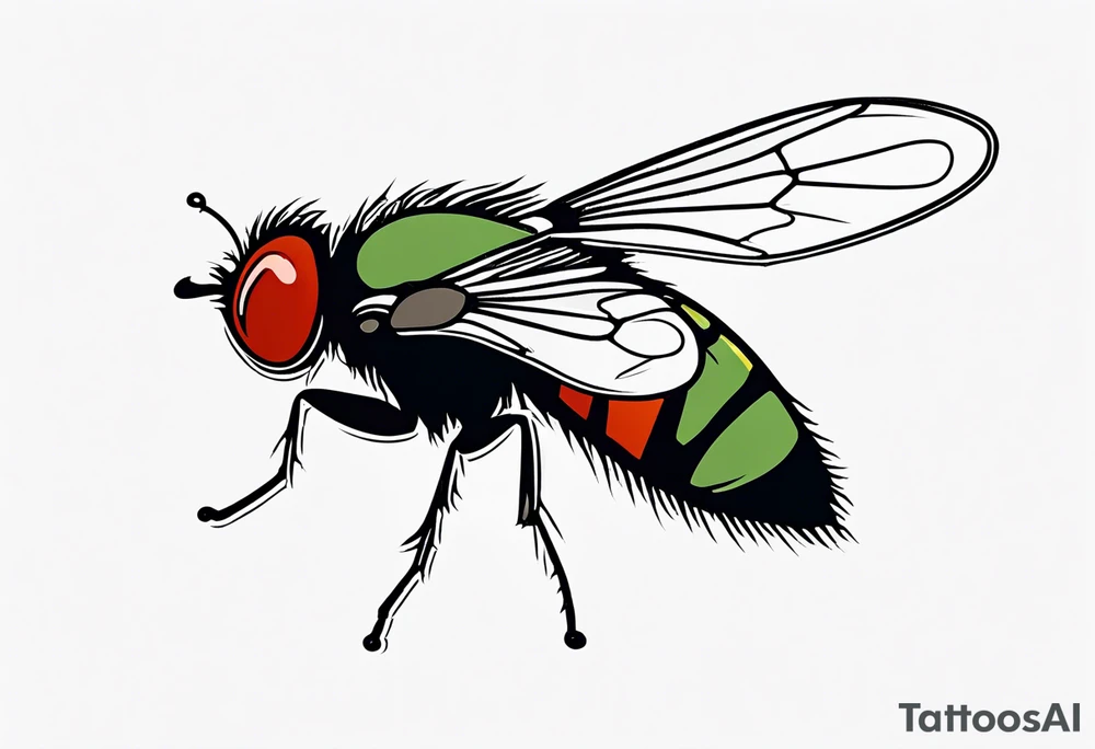 fly tattoo idea