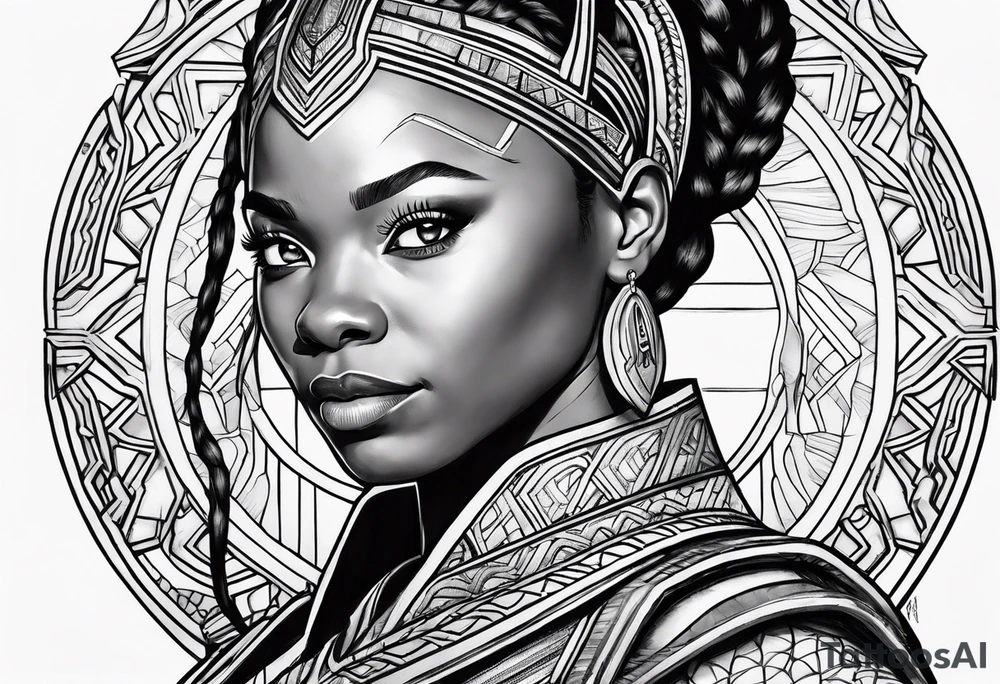 Shuri as the black panther tattoo idea