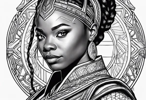 Shuri as the black panther tattoo idea