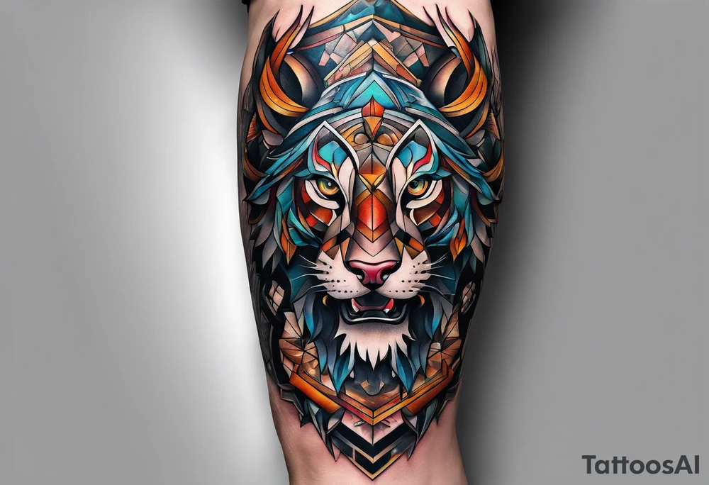 knee piece for men tattoo idea