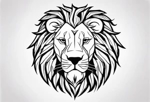 lion, tough, scary tattoo idea