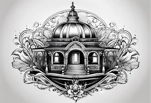 Sprinkler with water tattoo idea