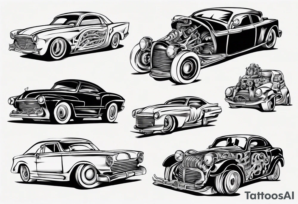 Car shocks tattoo idea