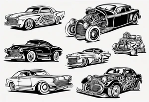 Car shocks tattoo idea