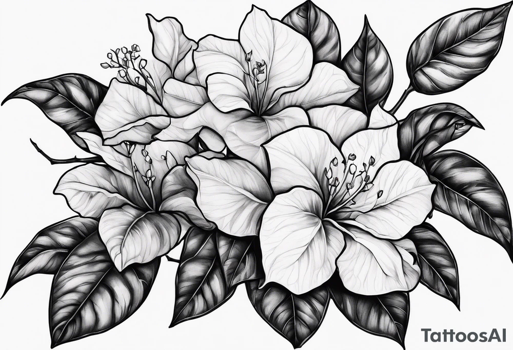 Bougainvillea tattoo idea